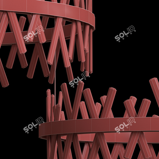 Triple Carola Cross - 3 Sizes Available 3D model image 3