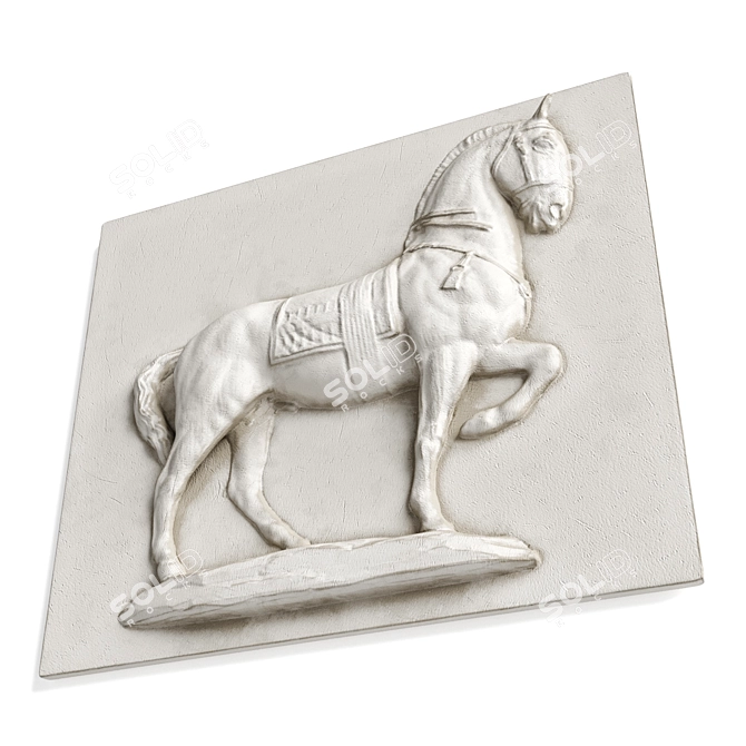 Elegant Equine Wall Art 3D model image 4