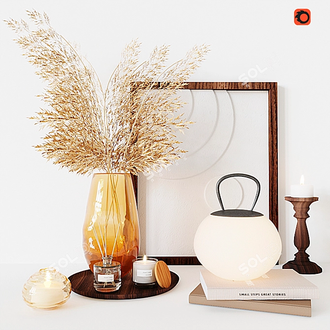 Title: Zara Decor Set: Elegant Home Accents 3D model image 1