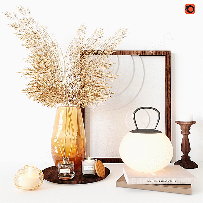 Title: Zara Decor Set: Elegant Home Accents 3D model image 6
