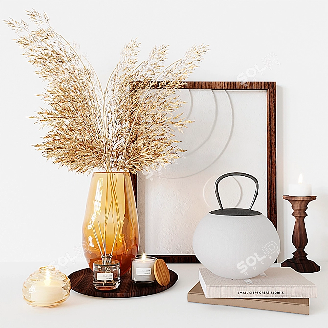 Title: Zara Decor Set: Elegant Home Accents 3D model image 12