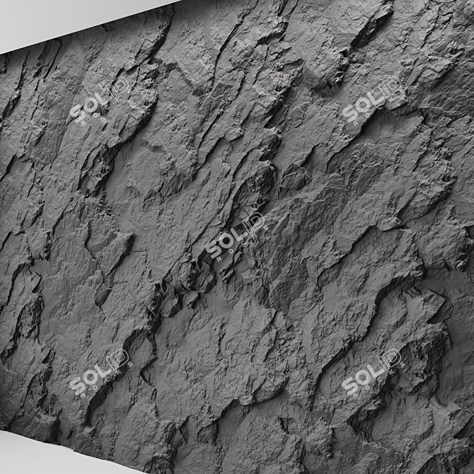 Seamless Rock Cliff Textures 3D model image 4