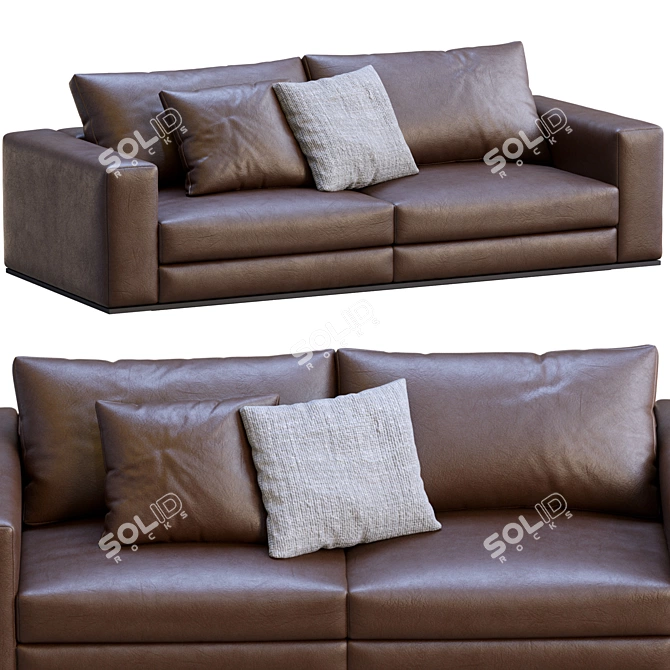 Elegant Hamilton Sofa by Minotti 3D model image 4