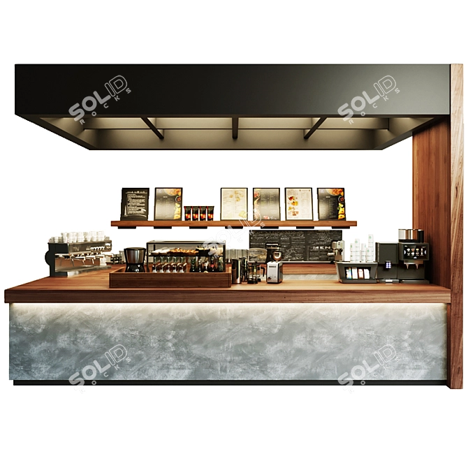 Barista's Dream: Coffee House Café 3D model image 1