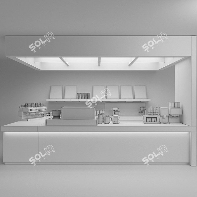 Barista's Dream: Coffee House Café 3D model image 2