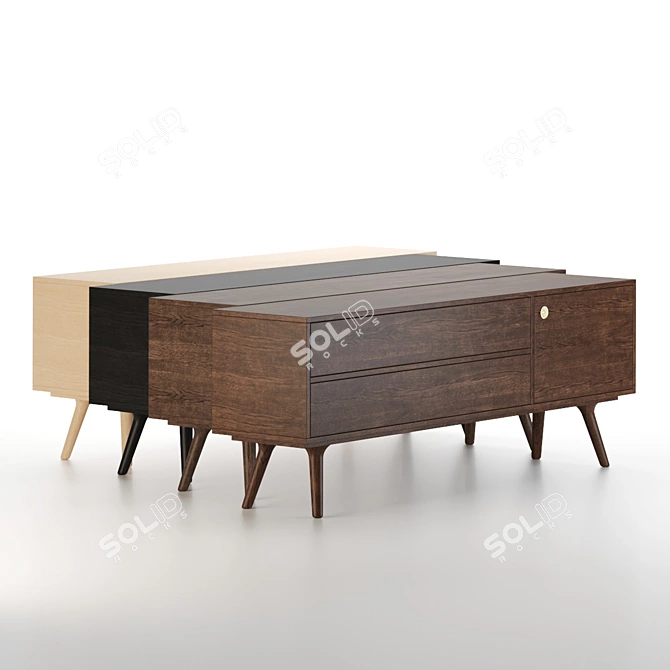 Modern Zio Buffet: 3D Model Download 3D model image 2