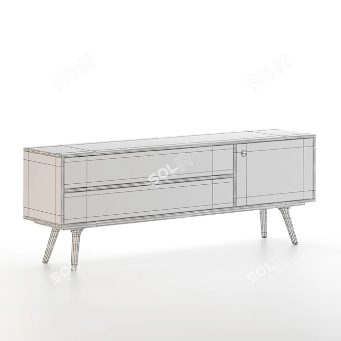 Modern Zio Buffet: 3D Model Download 3D model image 7