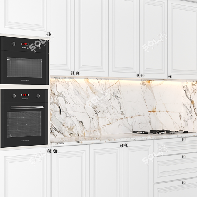 Classic Kitchen 42: Modern Design 3D model image 3
