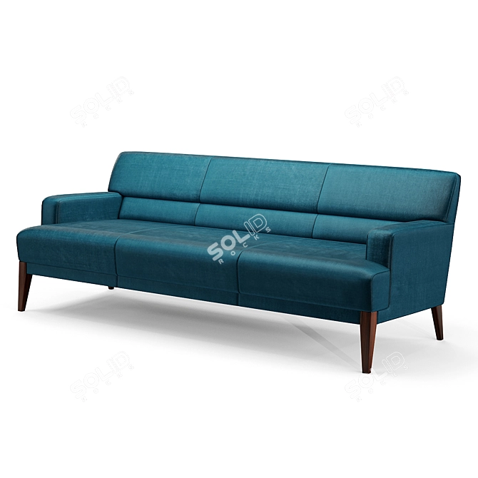 Brompton Sofa: Handcrafted Comfort 3D model image 8