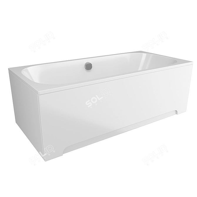 Luxury Bath Pandora: Deep Comfort 3D model image 1