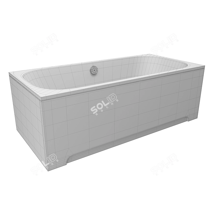 Luxury Bath Pandora: Deep Comfort 3D model image 4