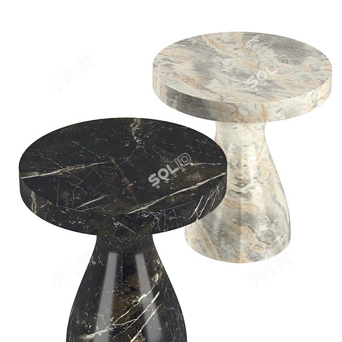 Elegant Serafina Accent Table 3D model image 3