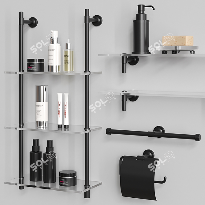 BERTOCCI Cinquecento Collection: Stylish Bathroom Accessories 3D model image 4