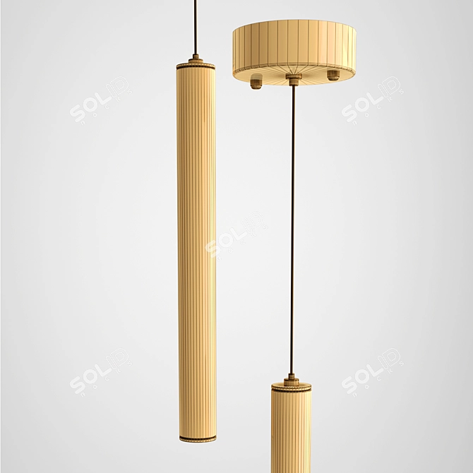 The Sleek NETTE Pendant Light 3D model image 2