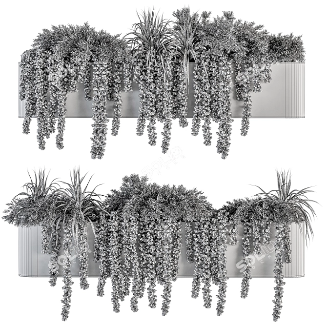 Botanical Box: Hanging Indoor Plant Set 3D model image 5