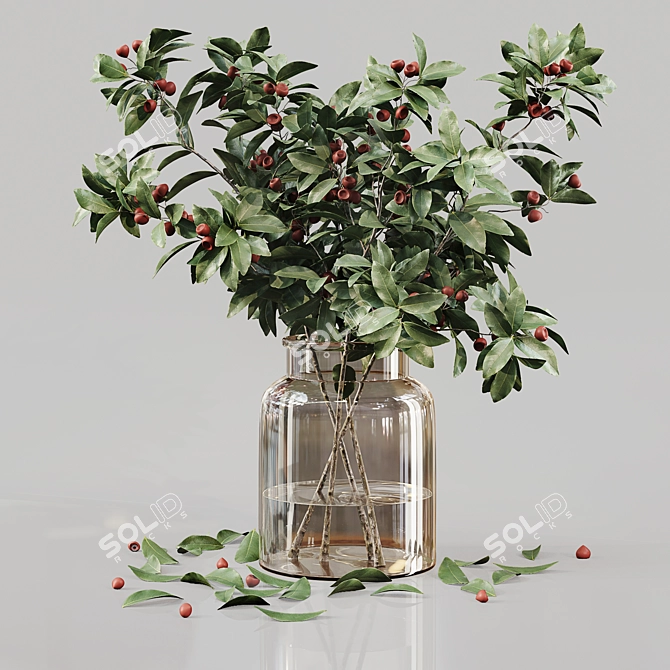 Lush Indoor Plant Bouquet 3D model image 2