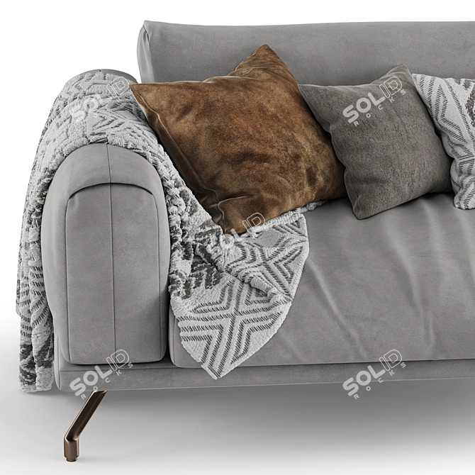 Modern Italian Sofa Dall'Agnese POLDO 3D model image 4