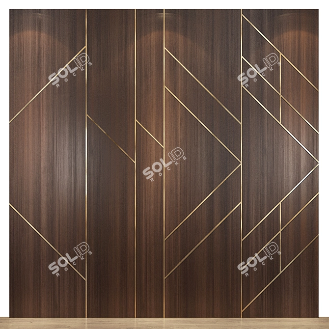 Modern Wall Panel 79 3D model image 1