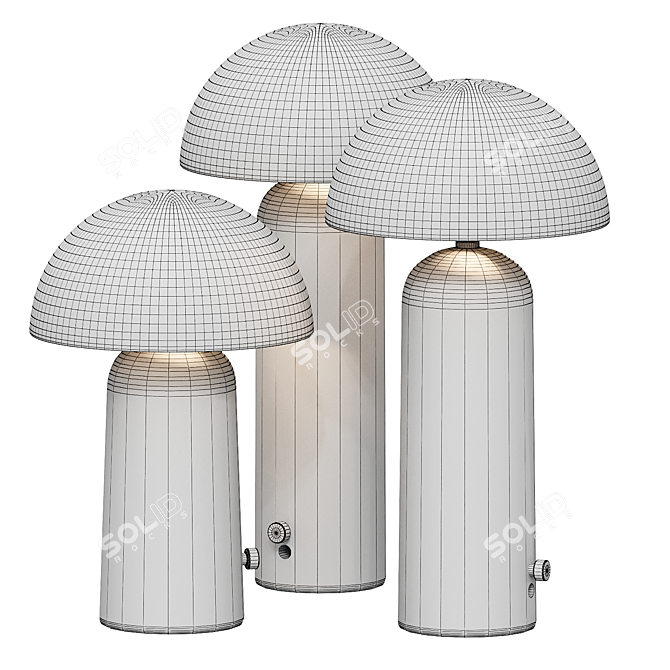 Sleek Sandstone Terra Lamp 3D model image 7