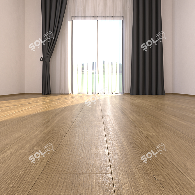 Burma Teak Parquet: HD Textures, Corona & Vray Compatible 3D model image 2