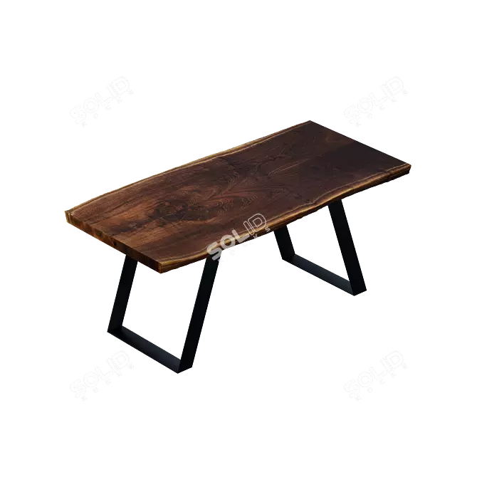 Silvio Dining Table: Stylish and Functional 3D model image 1