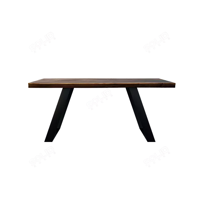 Silvio Dining Table: Stylish and Functional 3D model image 2