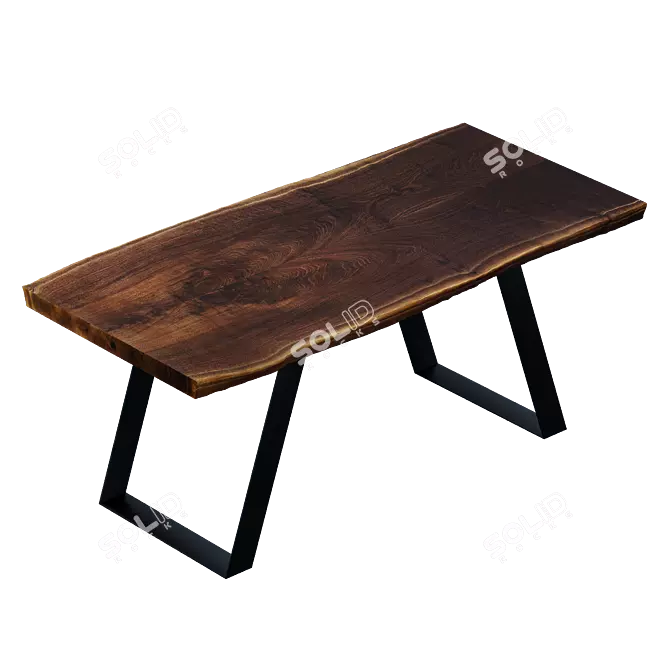 Silvio Dining Table: Stylish and Functional 3D model image 4