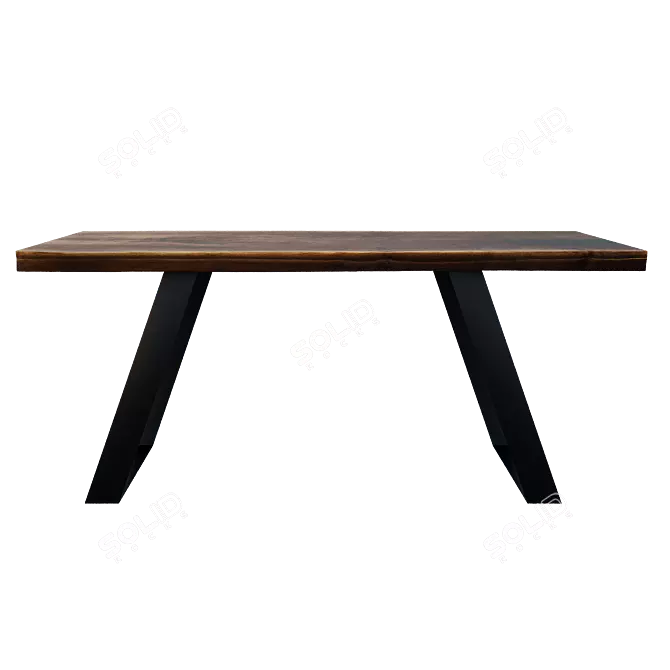 Silvio Dining Table: Stylish and Functional 3D model image 7