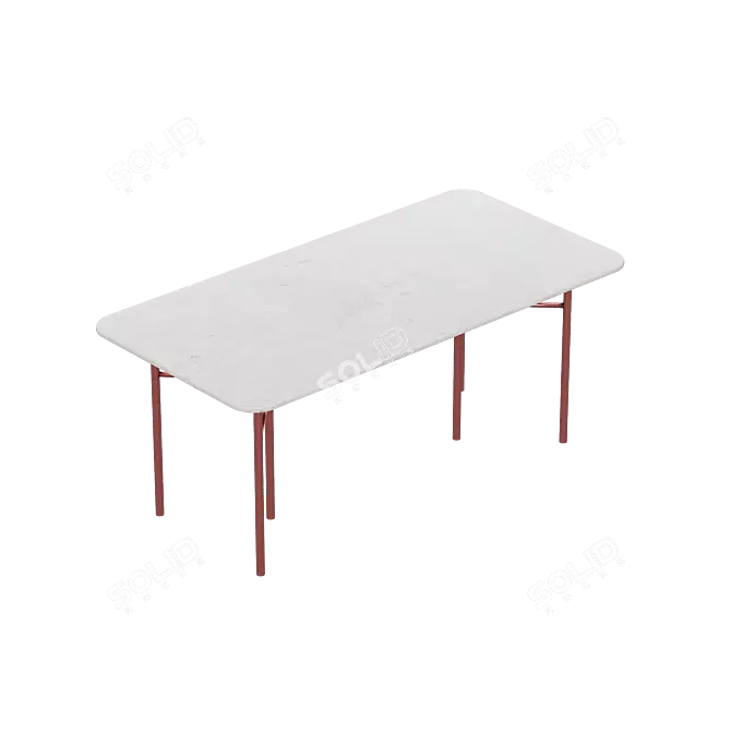 Amato Dining Table: Stylish and Free 3D model image 1