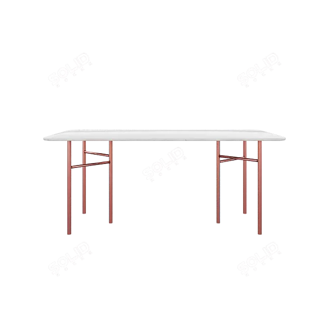 Amato Dining Table: Stylish and Free 3D model image 2