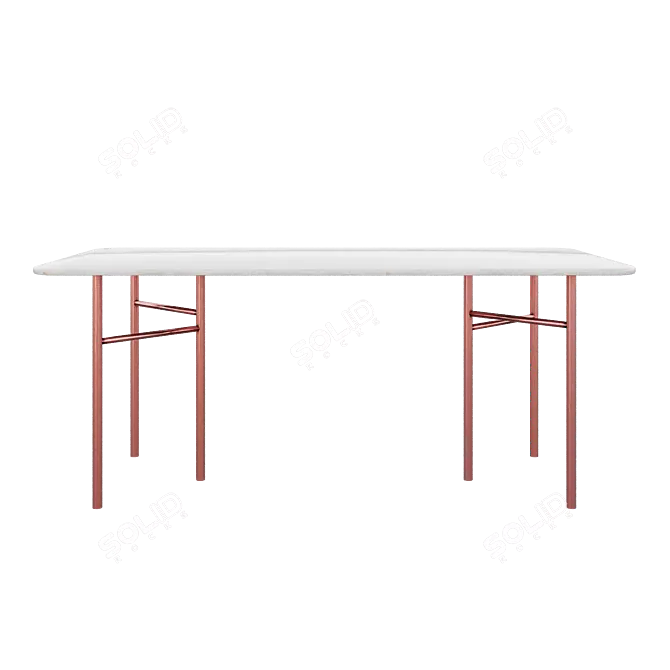 Amato Dining Table: Stylish and Free 3D model image 5