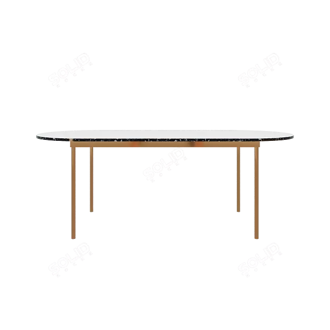 Patrizio Dining Table: Elegant and Functional 3D model image 2