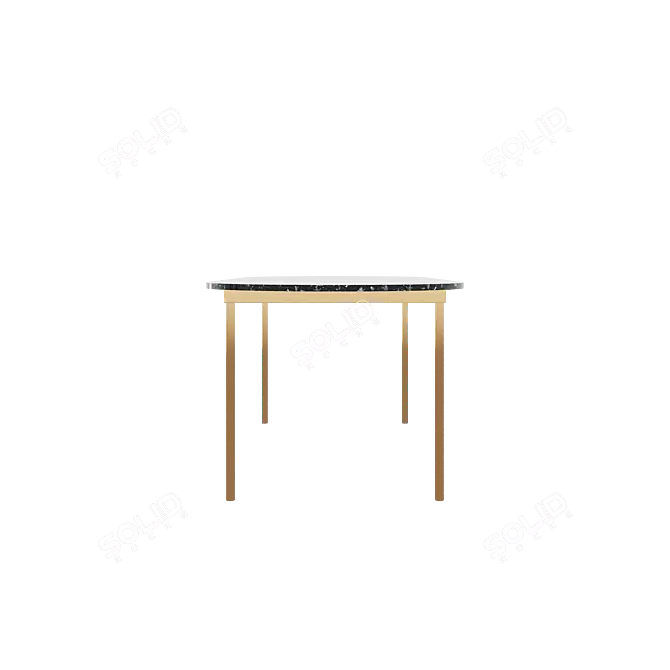 Patrizio Dining Table: Elegant and Functional 3D model image 3