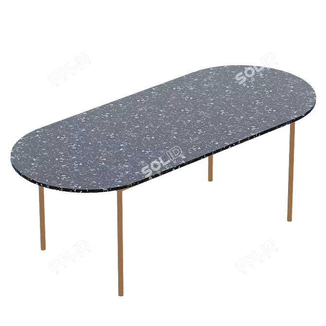 Patrizio Dining Table: Elegant and Functional 3D model image 4