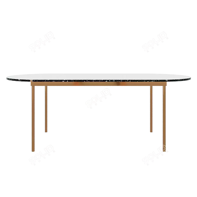 Patrizio Dining Table: Elegant and Functional 3D model image 5