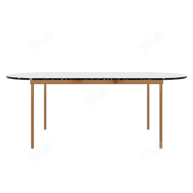 Patrizio Dining Table: Elegant and Functional 3D model image 7