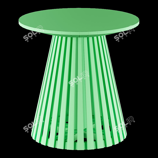 Modern Round Coffee Table 3D model image 4