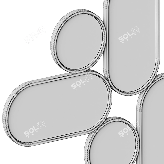 Parko Wall Mirror: Unique Design 3D model image 5