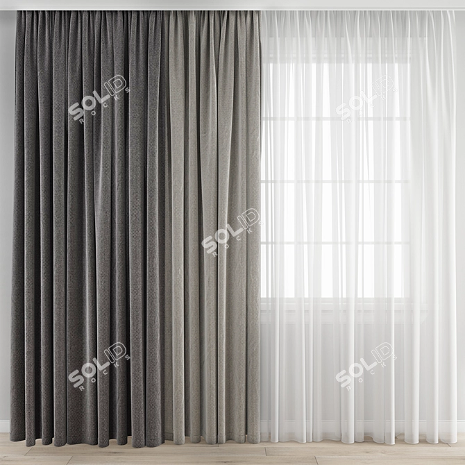 Polygon Curtain Model 3D model image 1