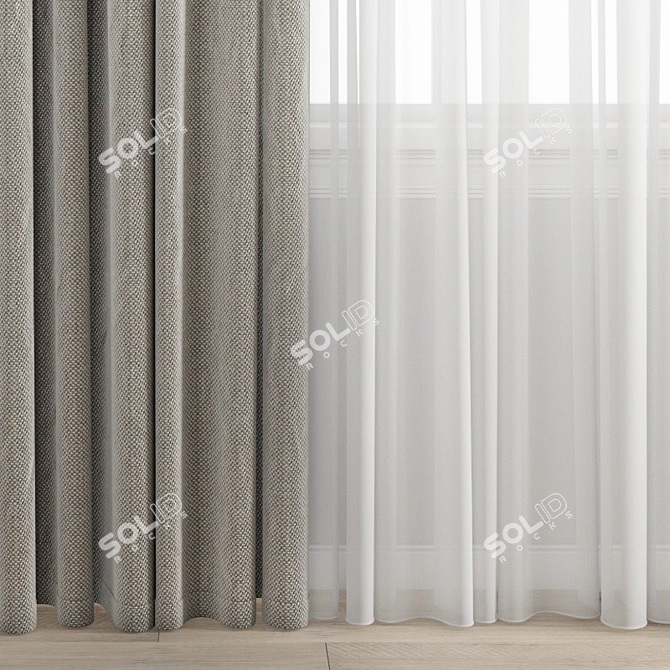 Polygon Curtain Model 3D model image 2