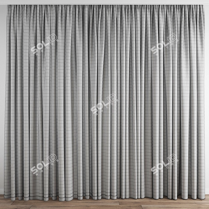 Polygon Curtain Model 3D model image 4