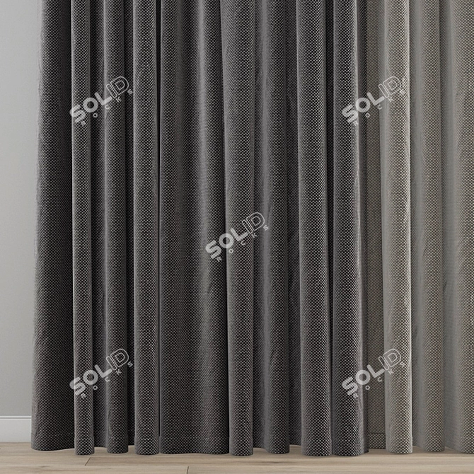 Polygon Curtain Model 3D model image 6