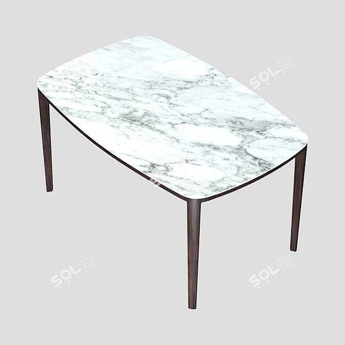 Mia Casa Izi Dining Table: Elegant and Versatile 3D model image 3