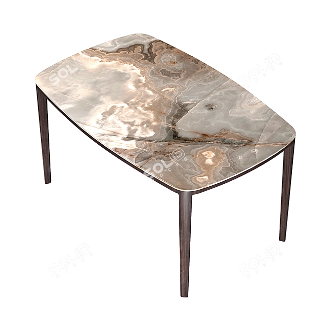 Mia Casa Izi Dining Table: Elegant and Versatile 3D model image 5