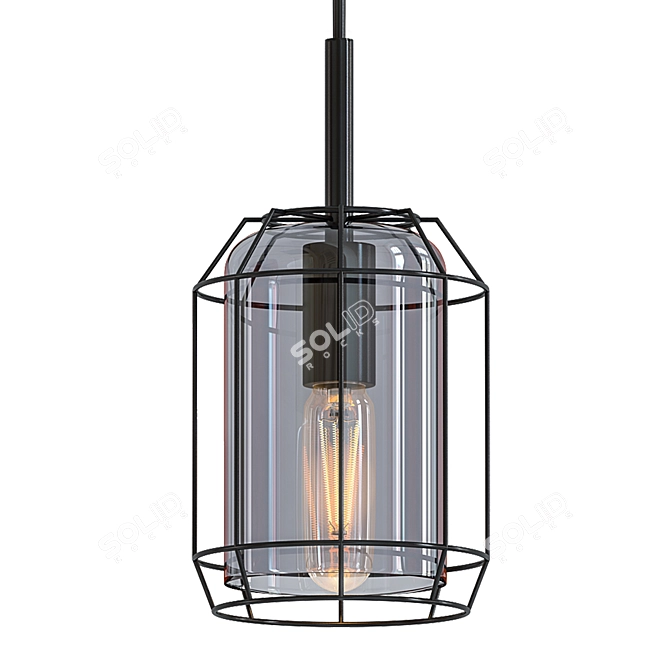 Zylinder Pendant Light: Modern Design, V-Ray Render 3D model image 1