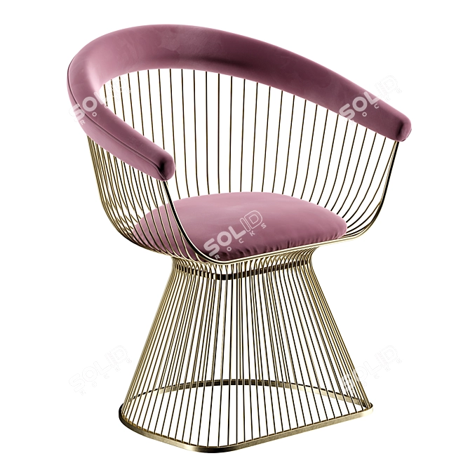 Elegant Velvet Chair - CASANOVA 3D model image 1