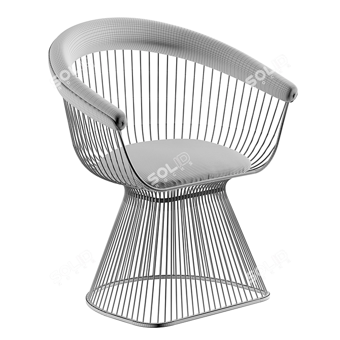 Elegant Velvet Chair - CASANOVA 3D model image 3