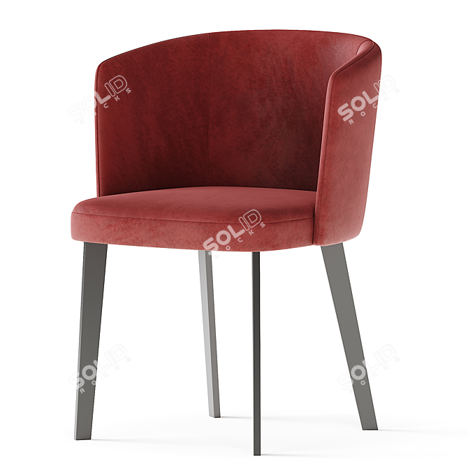 Elegant Potocco Lena Chair 3D model image 1