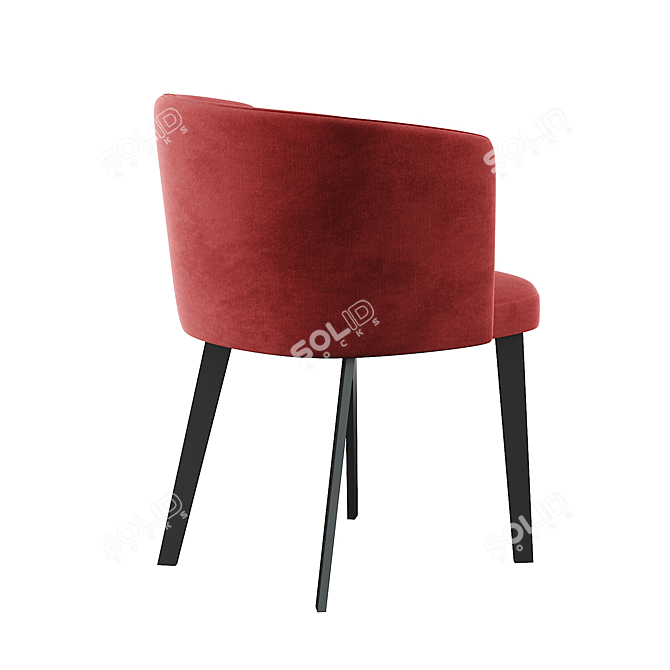 Elegant Potocco Lena Chair 3D model image 3