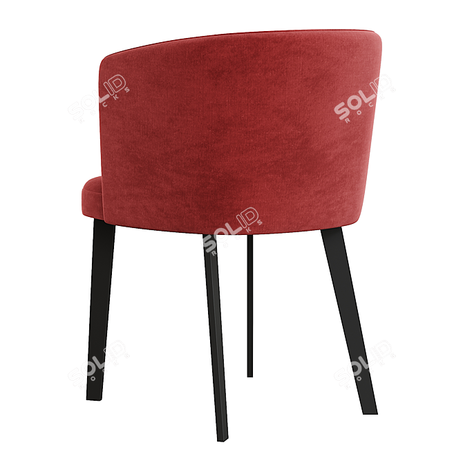 Elegant Potocco Lena Chair 3D model image 4